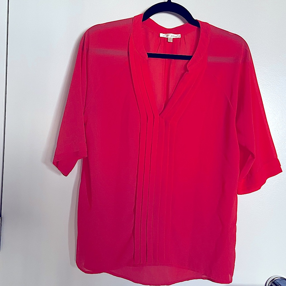 Under Skies Pink 3/4 Sleeve Blouse